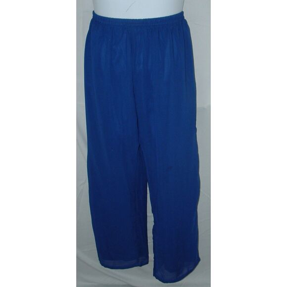 Embellished Royal Blue Plus Sz 20 Pull On Pants & Sparkly Sleeveless Shirt Set - Picture 6 of 7